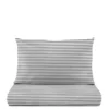 Parure letto singolo righe grigio Young