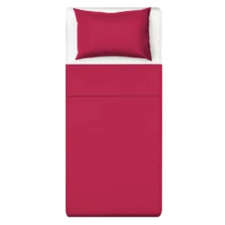 Parure letto singolo rosso Young