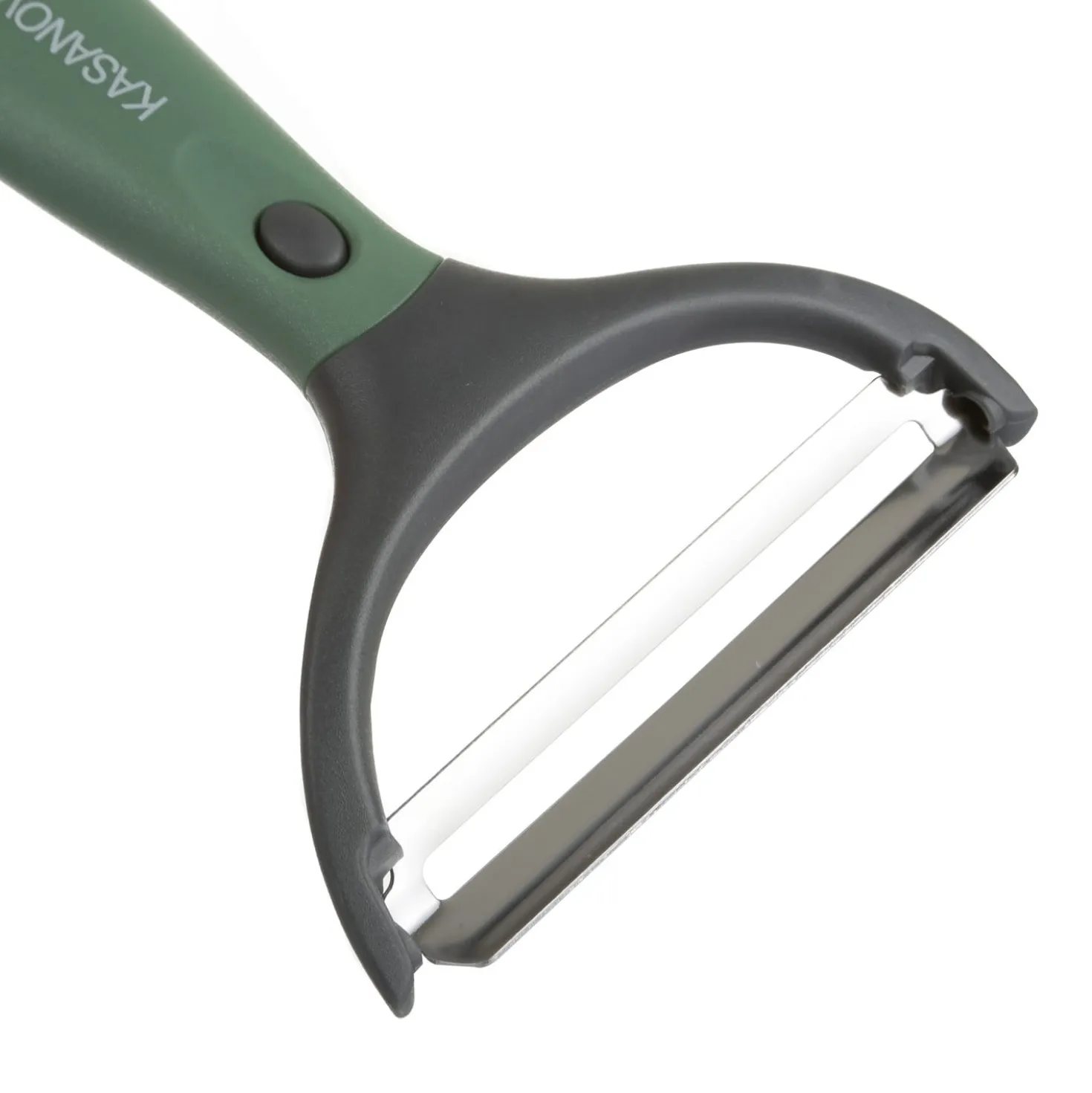 Pelaverdure 3 in 1 con testine intercambiabili verde