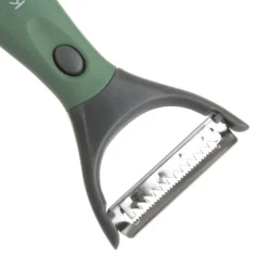 Pelaverdure 3 in 1 con testine intercambiabili verde