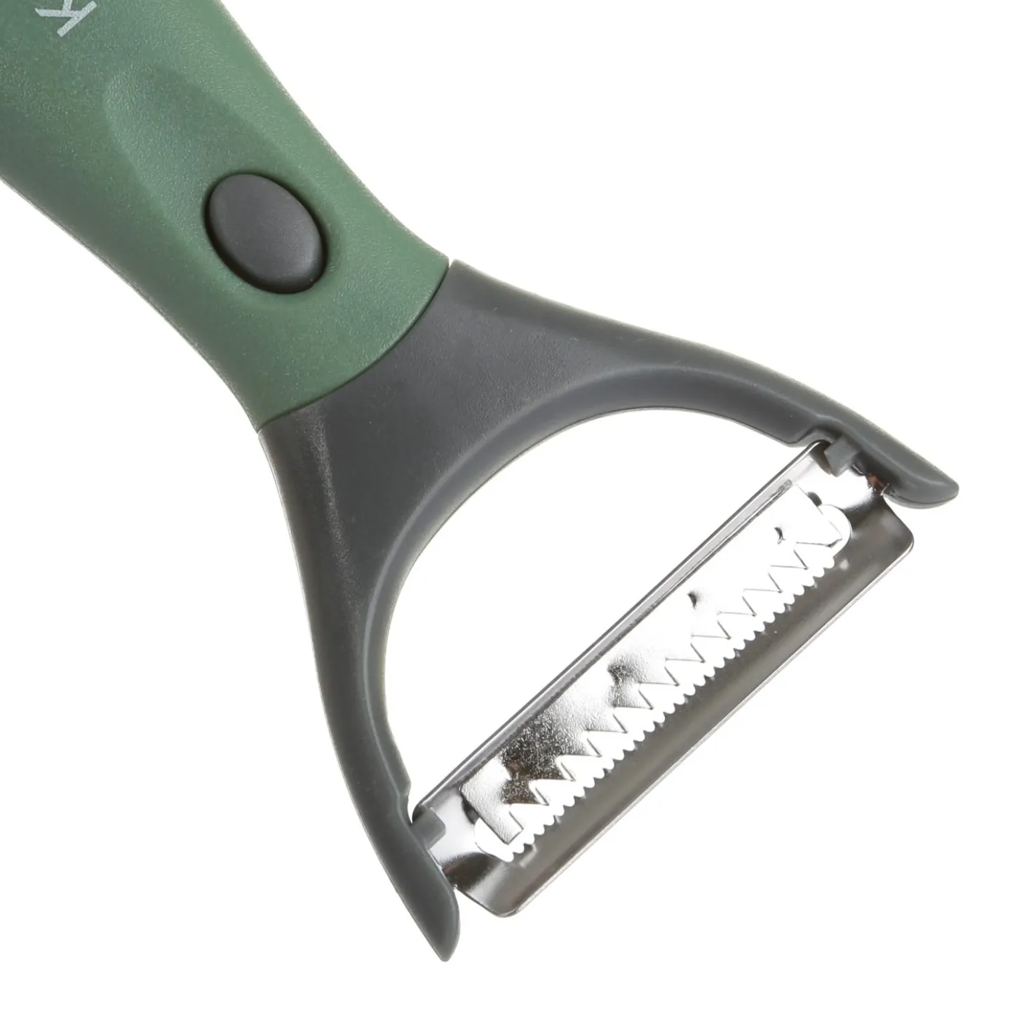 Pelaverdure 3 in 1 con testine intercambiabili verde
