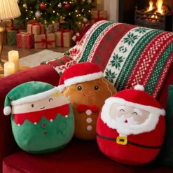 Peluche Elfo di Natale tondo 35 cm