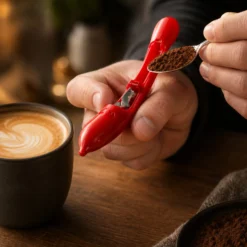 Penna decorativa per cappuccino e dolci rossa