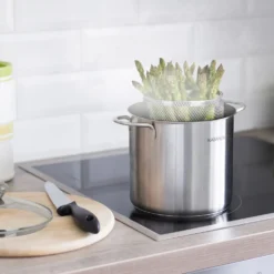 Pentola alta per asparagi acciaio inox