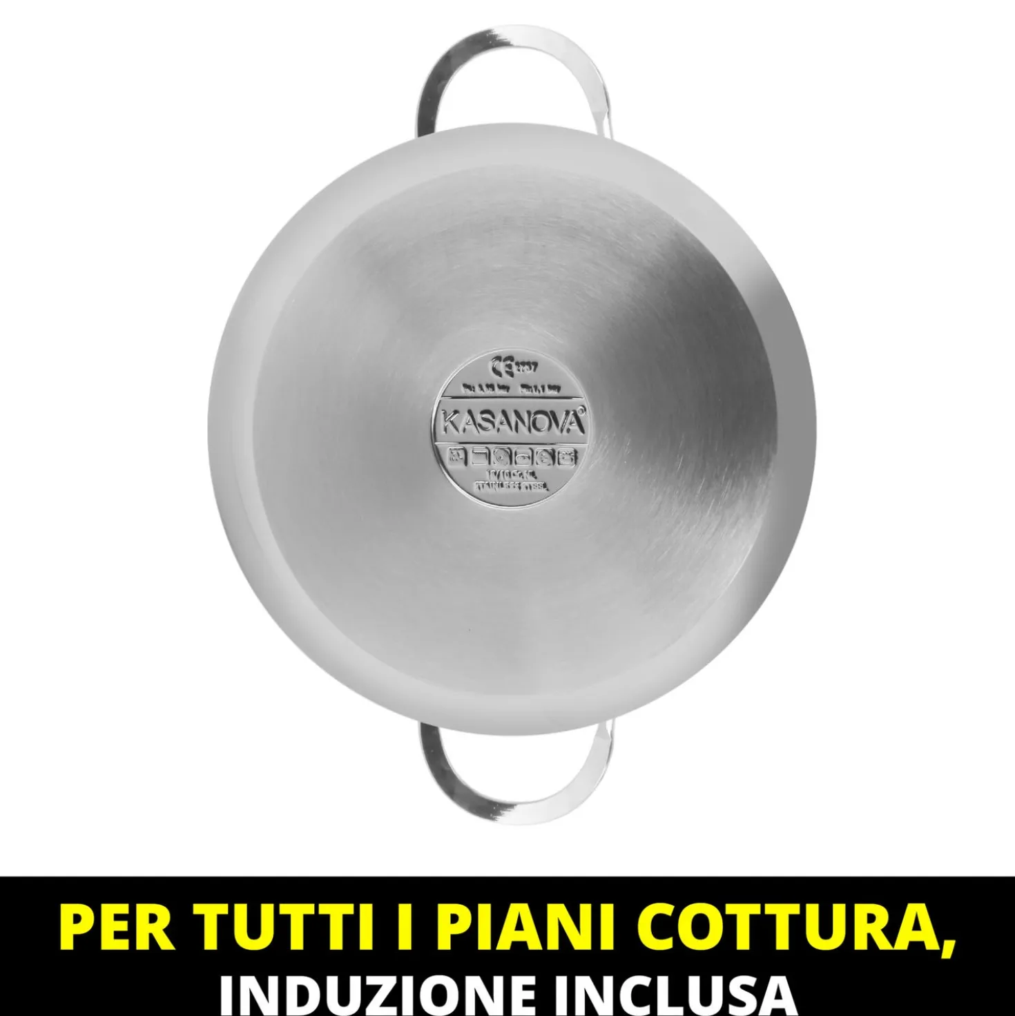 Pentola a pressione 5 L in acciaio inox