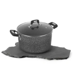 Pentola con coperchio da 22 cm in alluminio