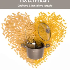 Pentola pasta 22 cm tortora con 2 cestelli e coperchio