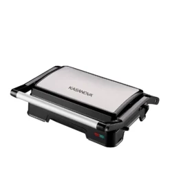 Piastra elettrica con griglia 850 W