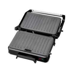 Piastra elettrica con griglia 850 W