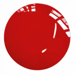 Piattino decorativo vetro 18 cm Shopping List rosso