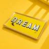 Piattino decorativo vetro 16x12 cm Dream giallo