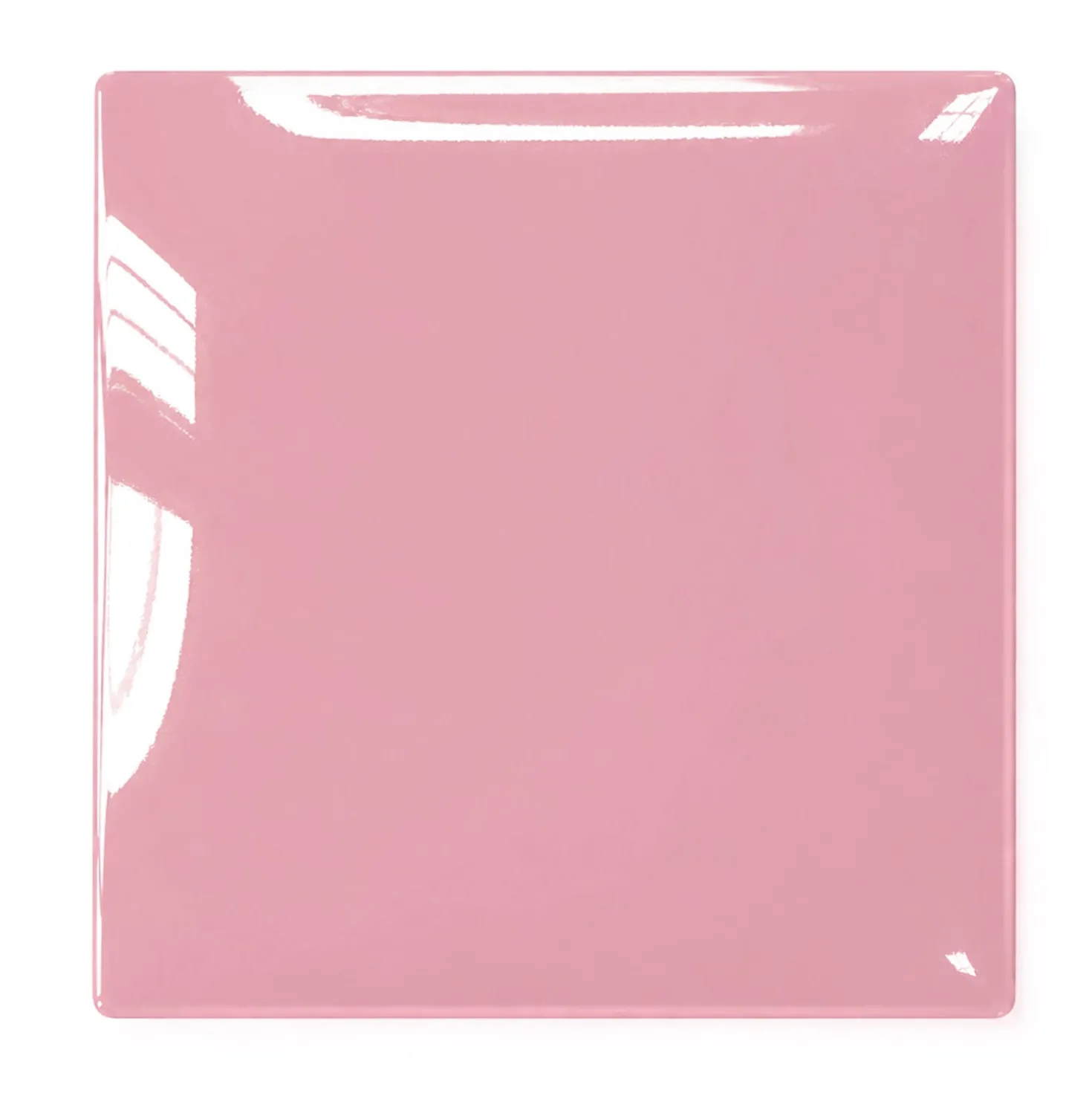 Piattino decorativo vetro 25x25 cm Gatti rosa