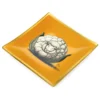 Piattino decorativo vetro 20x20 cm Pecora arancione