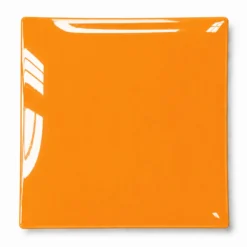Piattino decorativo vetro 20x20 cm Pecora arancione
