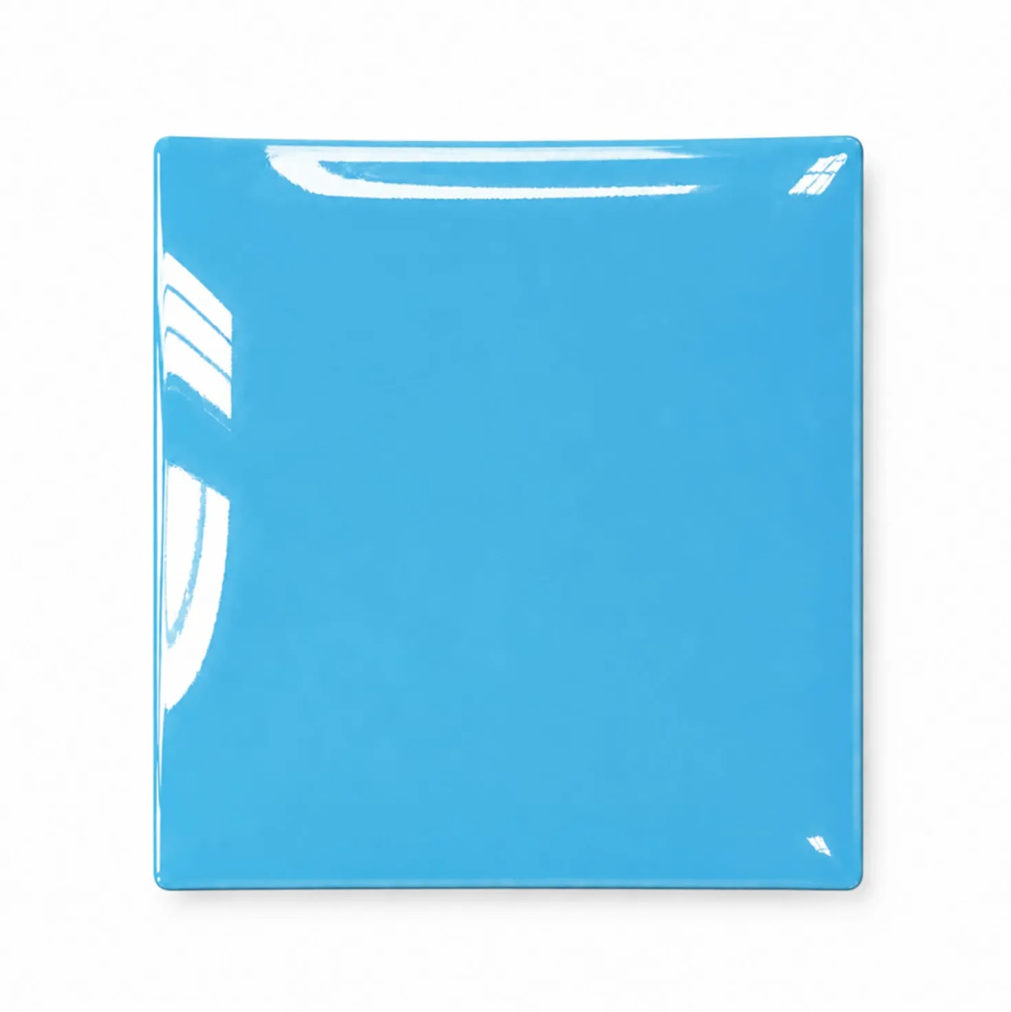 Piattino decorativo vetro 20x20 cm Pesce azzurro