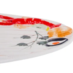 Piatto da portata 36 cm ceramica gambero Sea