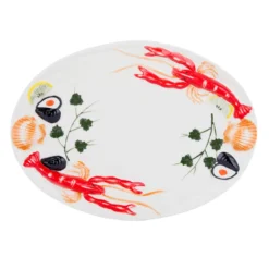 Piatto da portata 36 cm ceramica gambero Sea
