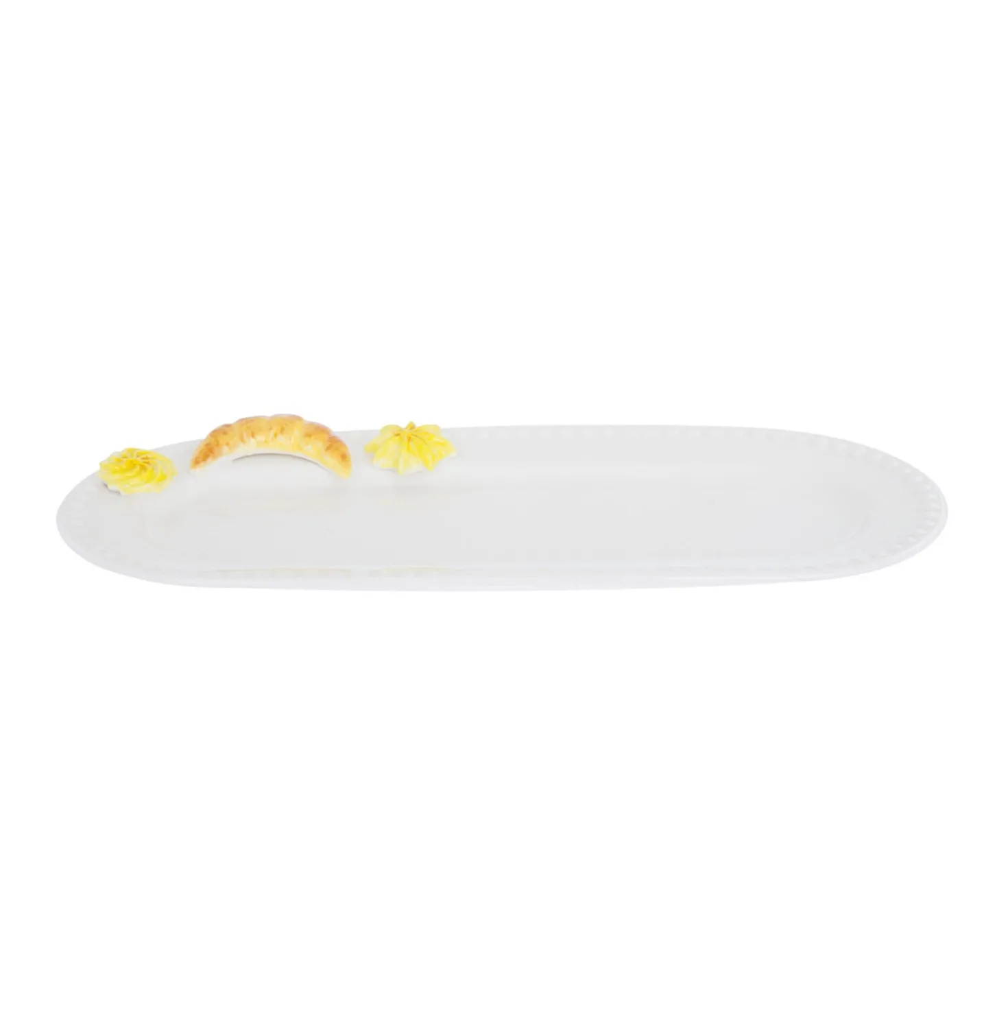 Piatto da portata ovale 33 cm ceramica Brioches