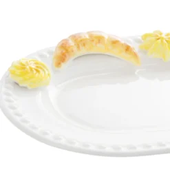 Piatto da portata ovale 33 cm ceramica Brioches