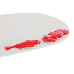 Piatto da portata ovale 33 cm ceramica granchio Sea