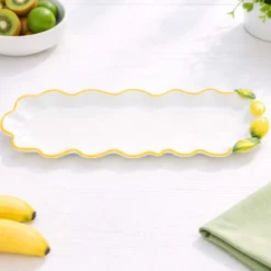 Piatto da portata ovale 36,5 cm ceramica Limoni