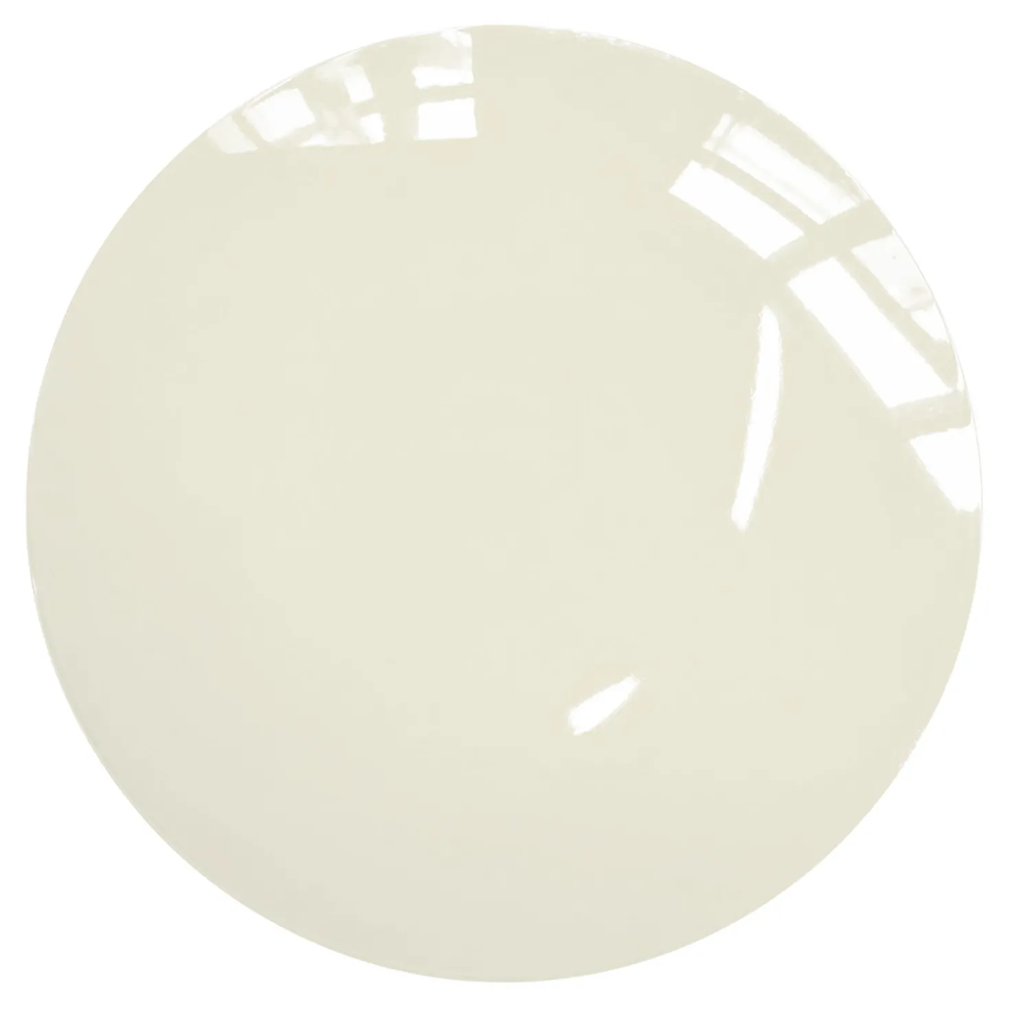 Piatto decorativo vetro 30 cm Uomo mela avorio