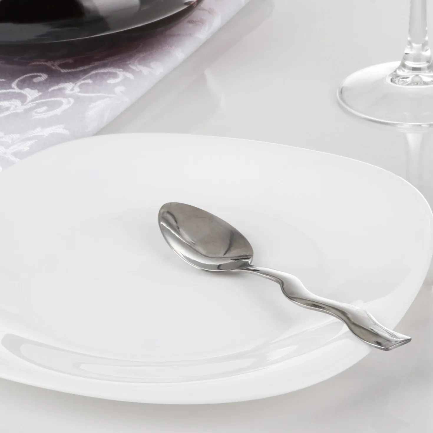Piatto dessert Parma, in vetro temperato, da 20 cm