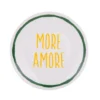 Piatto dolce ceramica More Amore Color Bloom