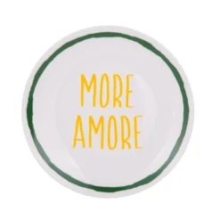 Piatto dolce ceramica More Amore Color Bloom