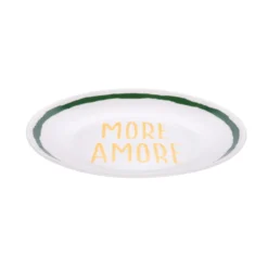 Piatto dolce ceramica More Amore Color Bloom