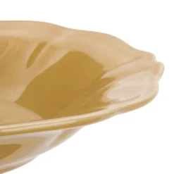 Piatto fondo 22 cm ceramica Baroque ocra