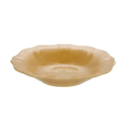 Piatto fondo 22 cm ceramica Baroque ocra