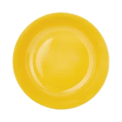 Piatto fondo giallo porcellana Mix e Match