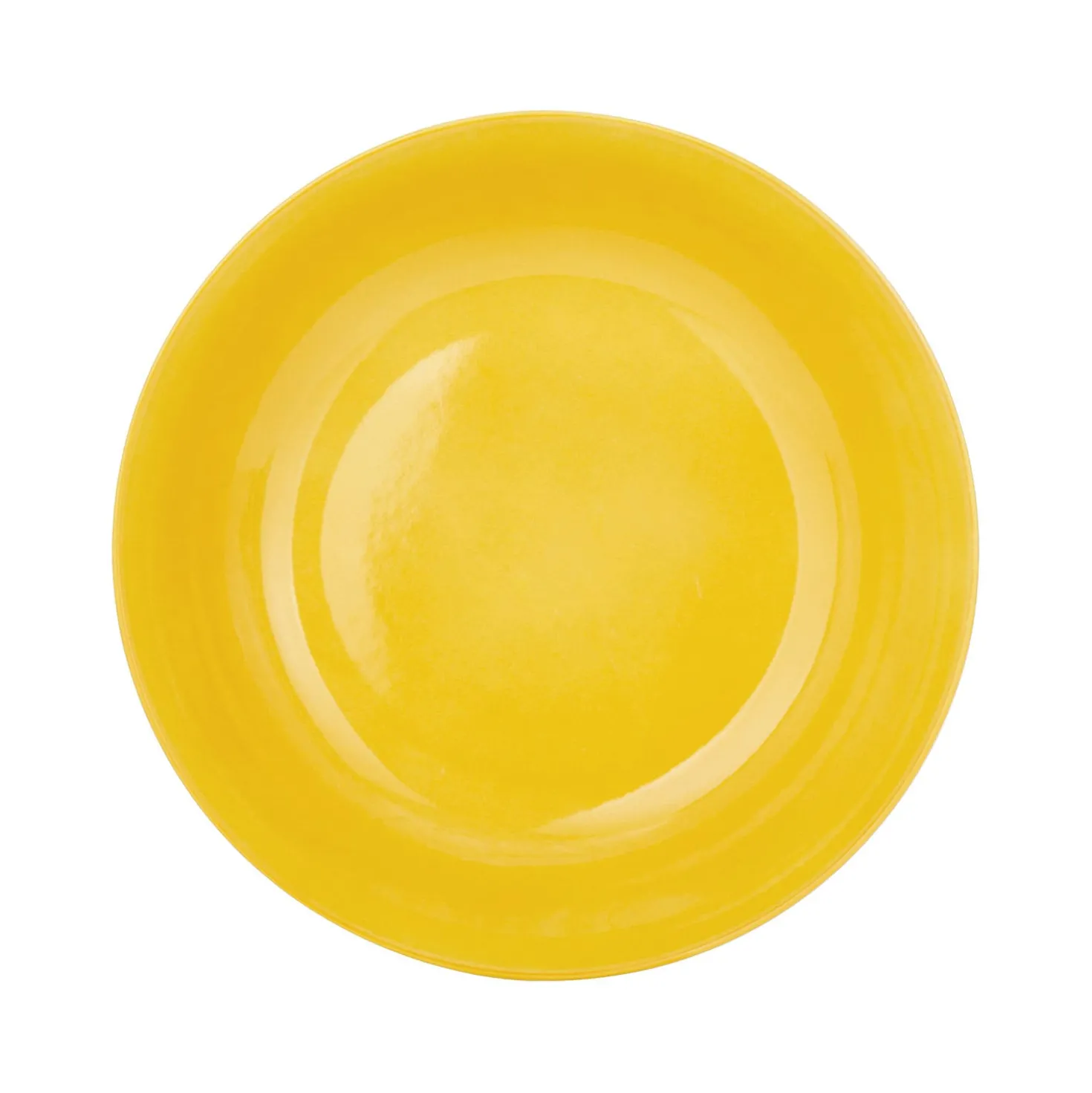 Piatto fondo giallo porcellana Mix e Match