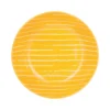 Piatto fondo giallo righe bianche porcellana Mix e Match