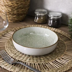 Piatto fondo in ceramica 18 cm fango Nordic Brillo