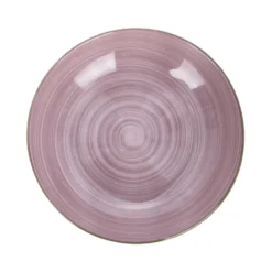 Piatto fondo porcellana viola 20,2 cm Petali