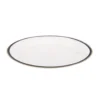 Piatto frutta con filo blu e oro in new bone china, da 20 cm