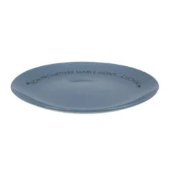 Piatto piano blu 27 cm stoneware scritta Quotes