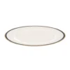Piatto piano con filo blu e oro in new bone china, da 26 cm