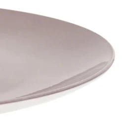 Piatto piano grigio porcellana Mix e Match