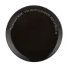 Piatto piano nero con scritta 27 cm in stoneware