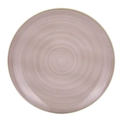 Piatto piano porcellana marrone 26,7 cm Petali