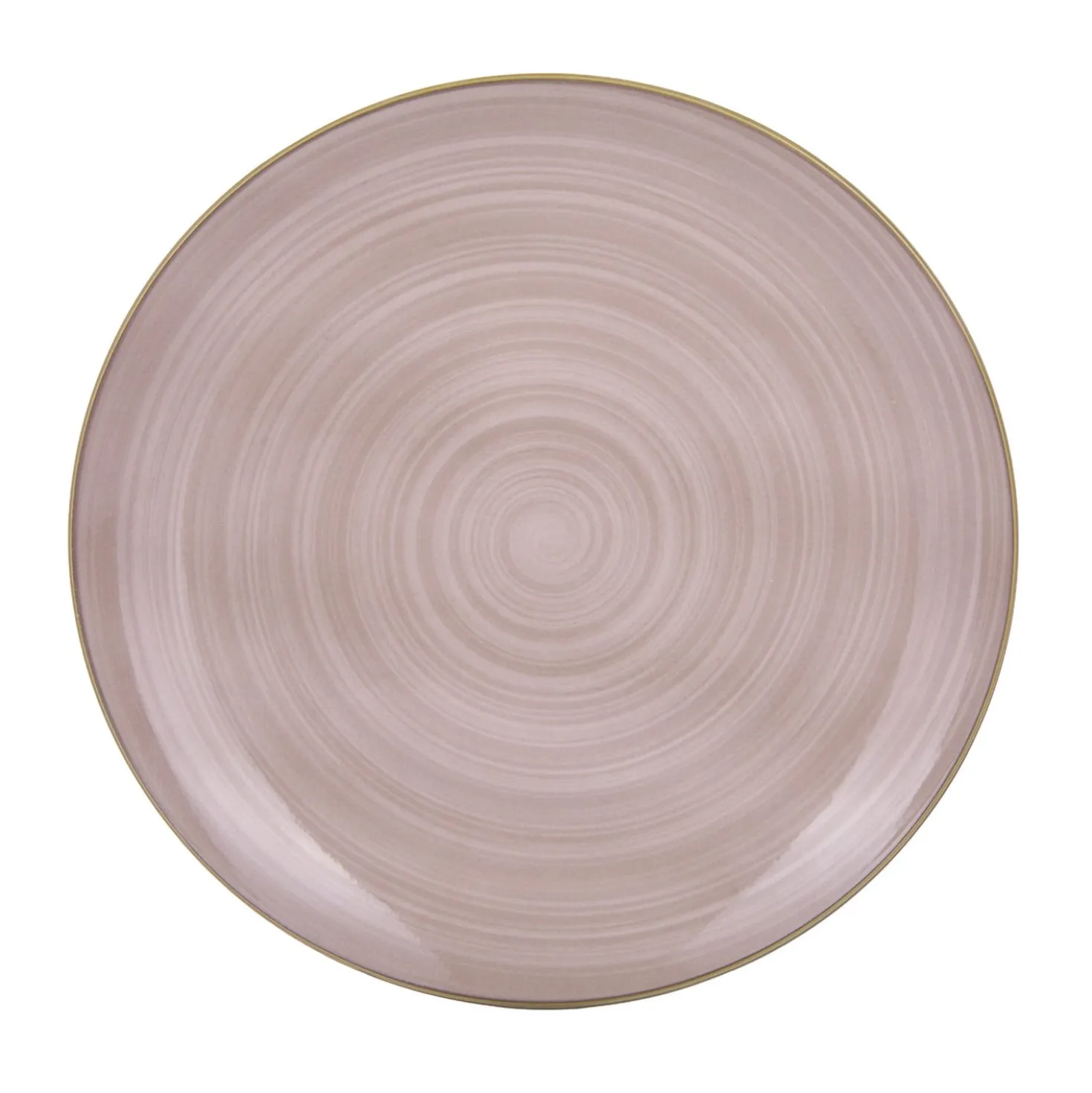 Piatto piano porcellana marrone 26,7 cm Petali