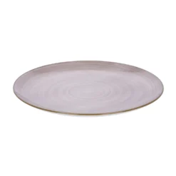 Piatto piano porcellana marrone 26,7 cm Petali