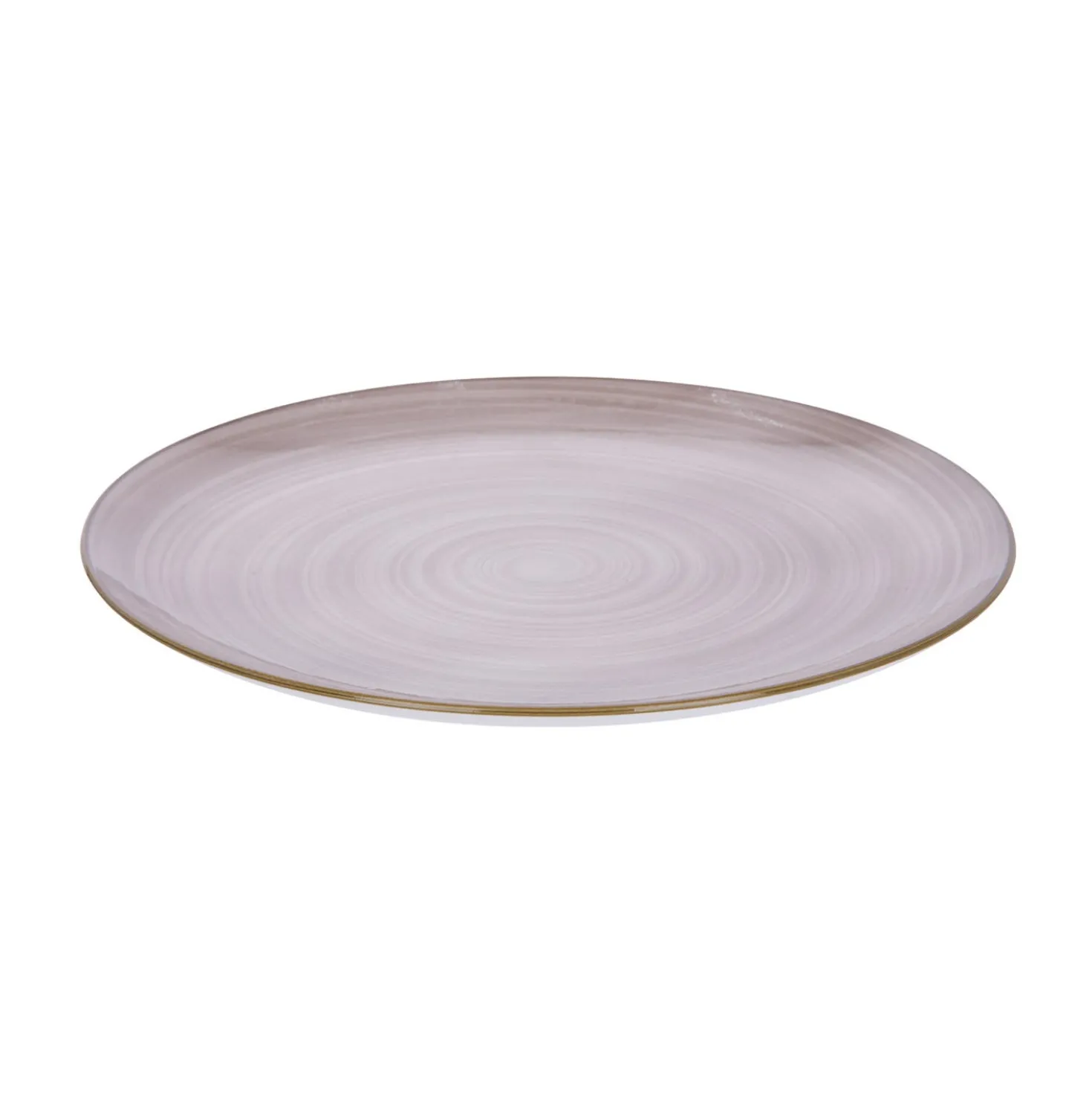 Piatto piano porcellana marrone 26,7 cm Petali
