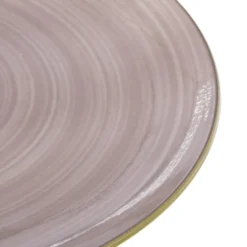 Piatto piano porcellana marrone 26,7 cm Petali