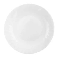 Piatto piano Prima, in vetro opalino, da 26 cm