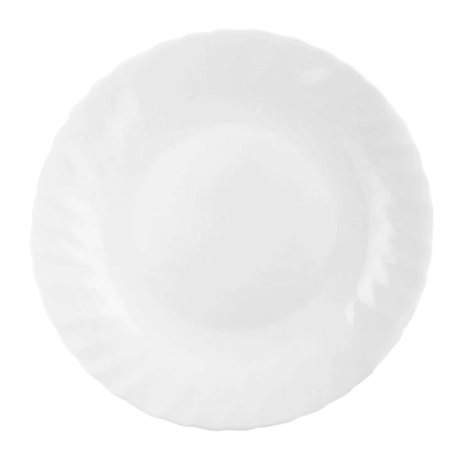 Piatto piano Prima, in vetro opalino, da 26 cm