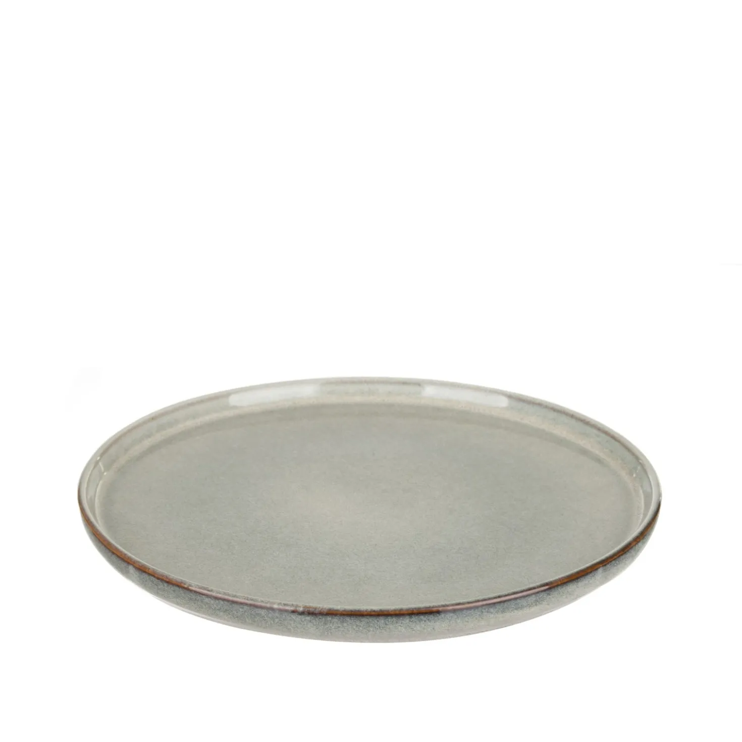 Piatto piano verde in terracotta 27 cm Terre Inconnue